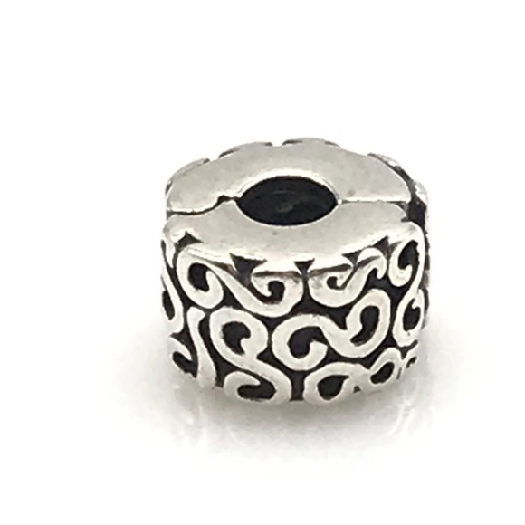 Pandora Retired Swirl Clip Charm - Picture 1 of 4